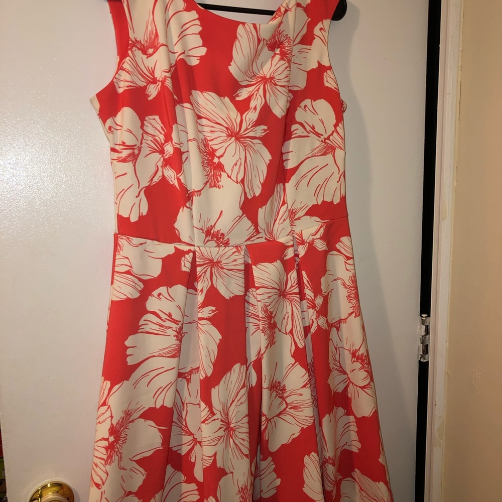 Floral Orange Dress